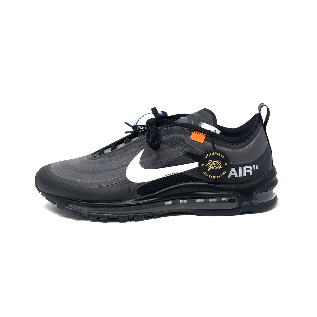 nike off white air max 97 black