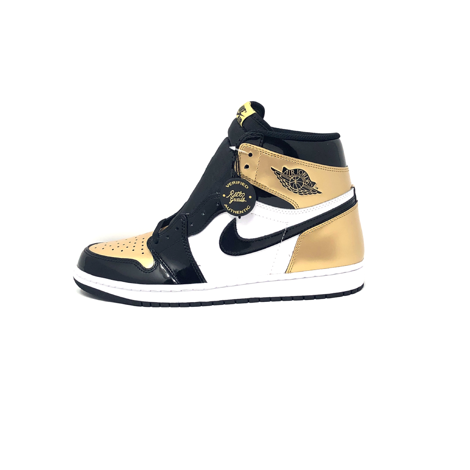 jordan 1 patent gold toe