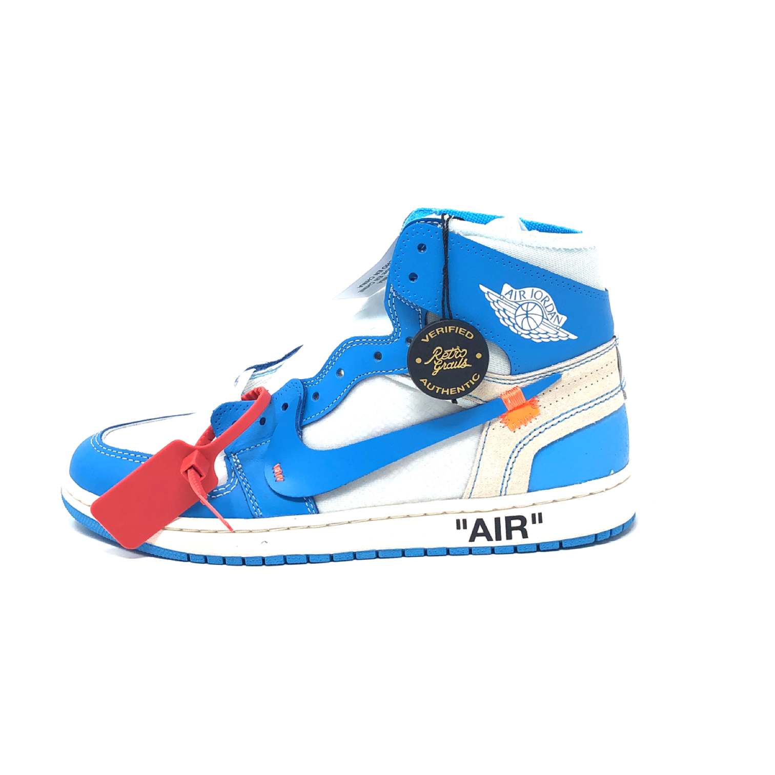 Air Jordan 1 Retro High Off-White University Blue