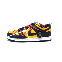 Load image into Gallery viewer, Nike Dunk Low Off-White University Gold Midnight Navy
